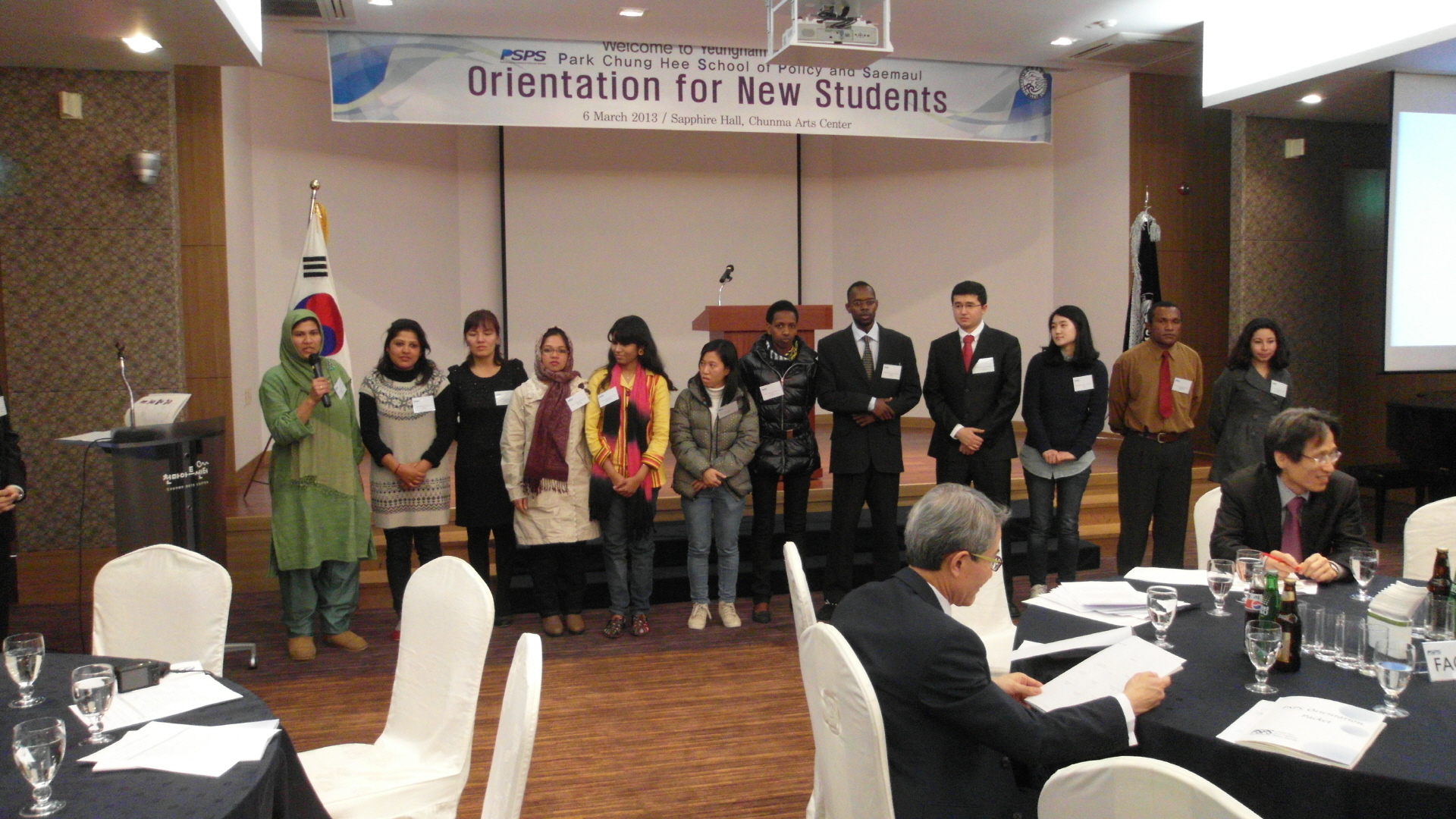 the PSPS Orientation for New Students